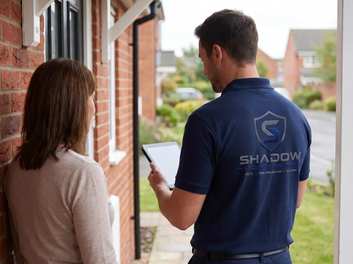 Shadow Security Systems engineer at work — installation 21