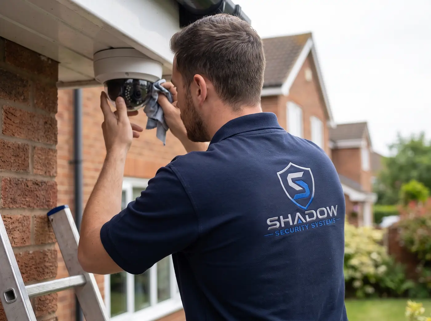 Shadow Security Systems engineer at work — installation 5